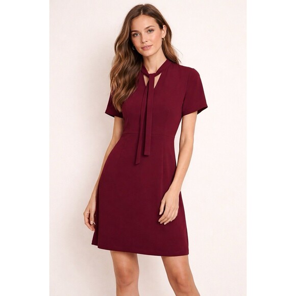chinese dress ladies Donna Morgan Women's Capelet A-Line Dress Workwear Office Occasion Event  Guest of, Racing Red at Amazon Women's Clothing store